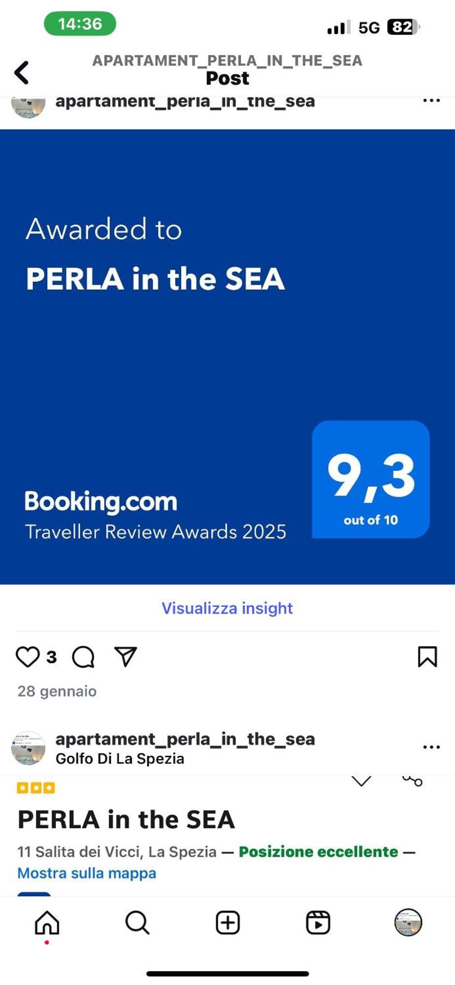斯培西亚Perla In The Sea公寓 外观 照片